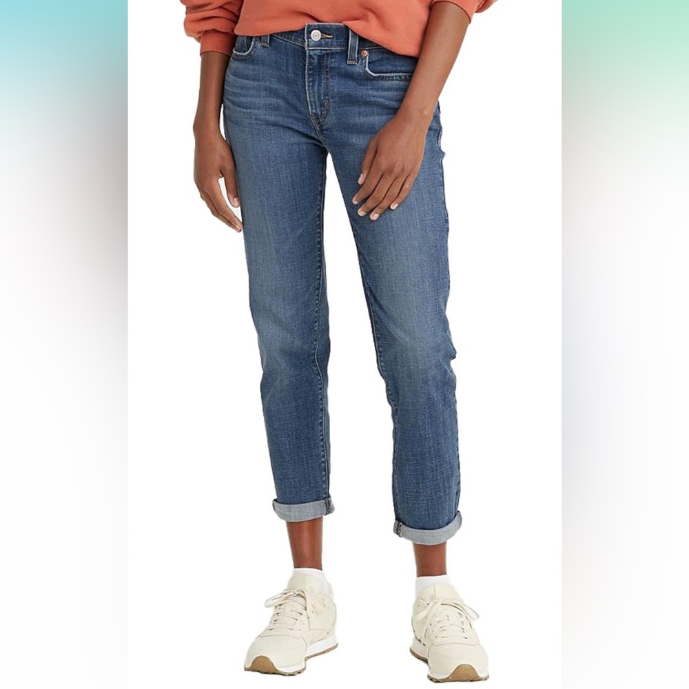 Levi's Women's New Boyfriend Jeans in Lapis Gem